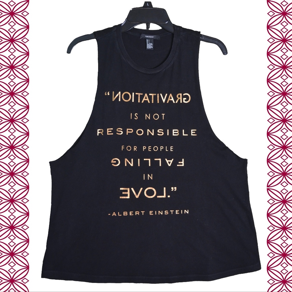 Black Muscle Tee with low cut sides.